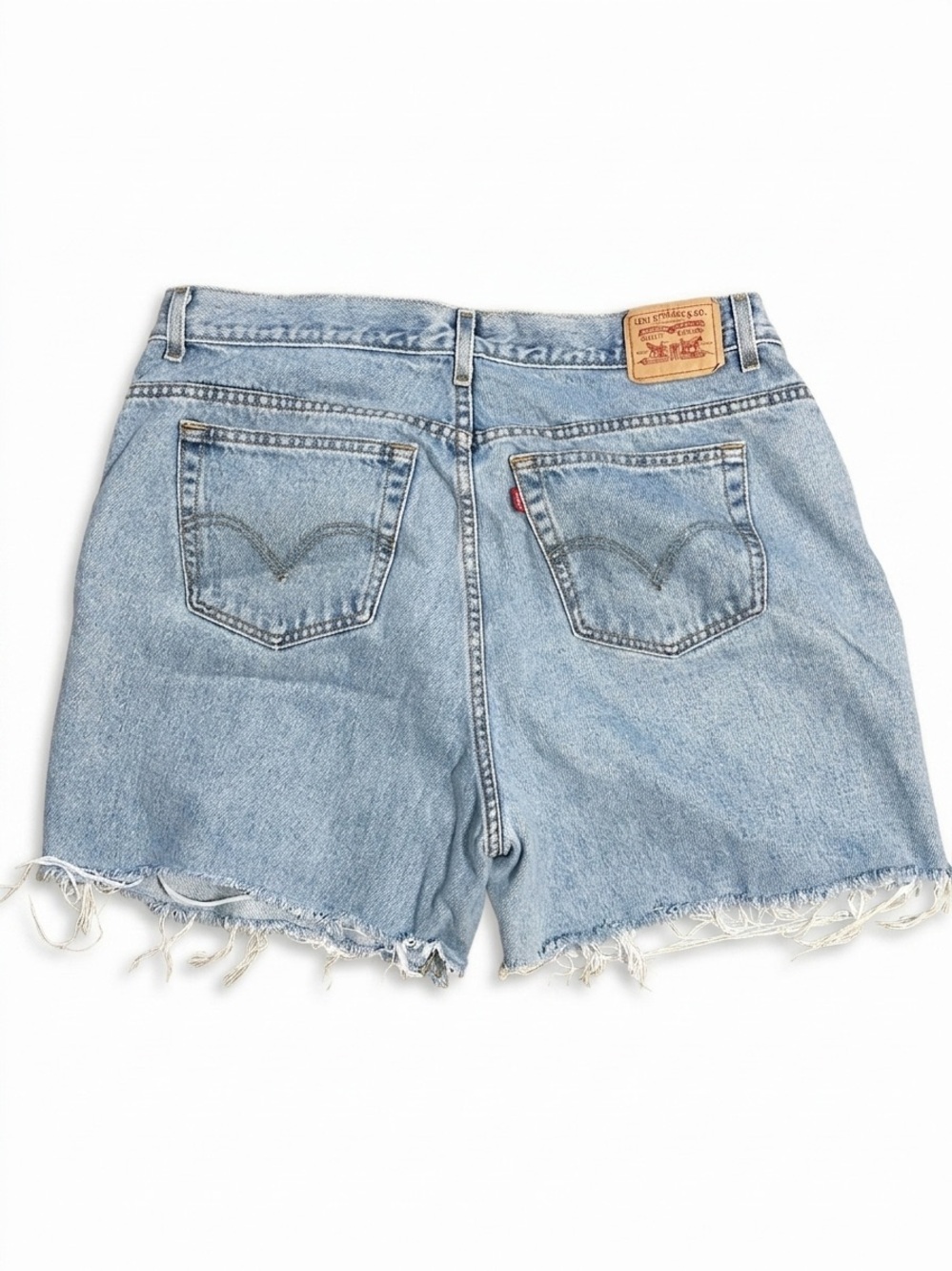 Levi's 550 Cut-off Frayed Hem Denim Shorts, Size 18